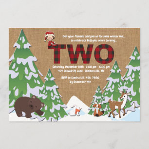 Invitation pour la fête d'anniversaire de Winter T