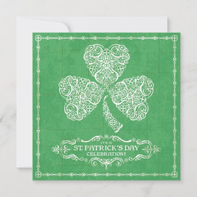 Invitation pour la fête de la Saint-Patrick (Devant)