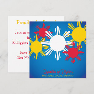 Invitation pour la fête de l'indépendance des Phil
