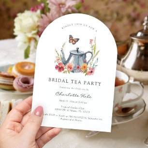 Invitation pour la fête de mariage Tea Flowers