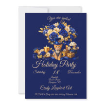 Invitation pour la fête de Noël Royal Sparkle