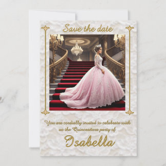 " INVITATION POUR LA FÊTE DE QUINCEANSERA "