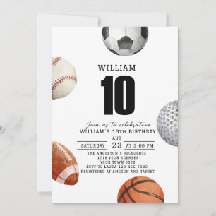 Invitation pour la fête des 10 ans de Rockie année