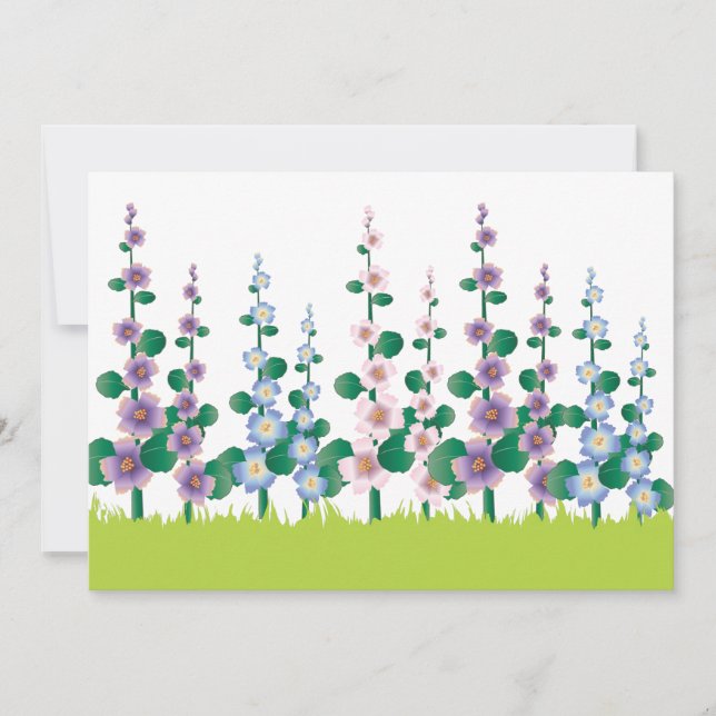 Invitation pour la fête des mères dans un jardin d (Devant)