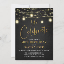 Invitation pour la fête du 40e anniversaire pour h