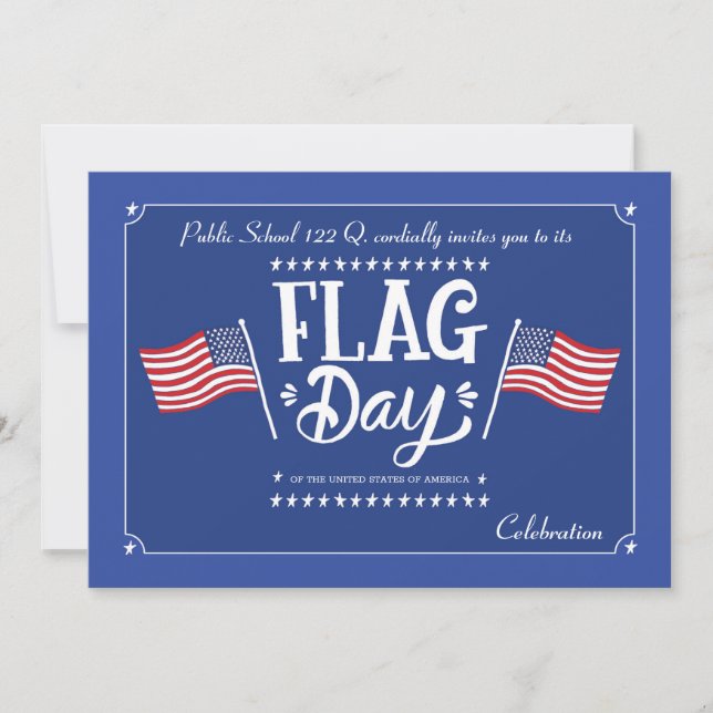 Invitation pour la Fête du Drapeau (Devant)