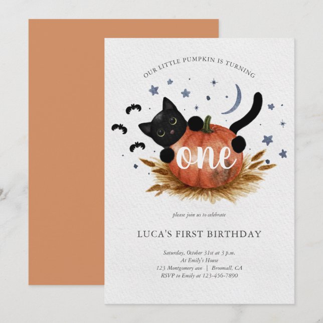 Invitation pour la fête du premier anniversaire du (Devant / Derrière)