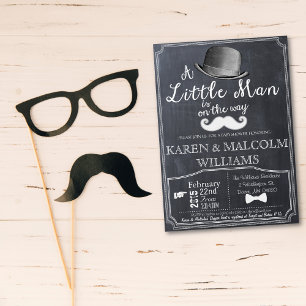 Invitation pour la fête prénatale de Little Man Li
