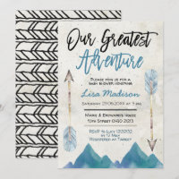 Invitation pour la plus grande aventure de baby sh
