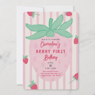 Invitation pour la première fête d'anniversaire au