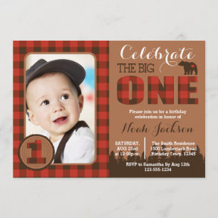 Invitation pour la première fête d'anniversaire de