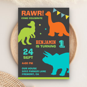 Invitation pour la première fête d'anniversaire de