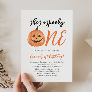 Invitation pour la première fête d'anniversaire de