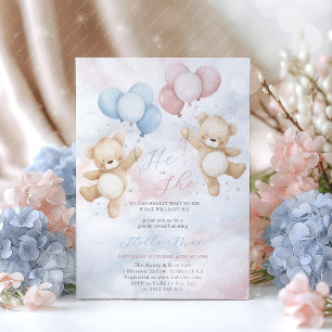 Invitation pour la révélation du sexe de l'ours en