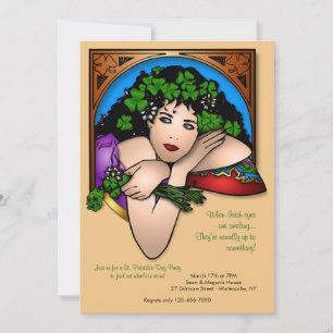 Invitation pour la Saint-Patrick Irish Eyes