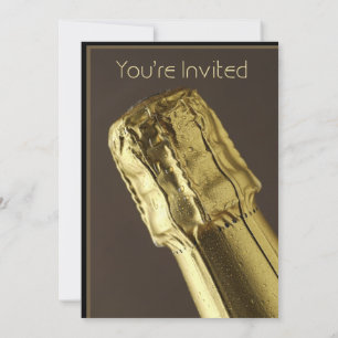 Invitation pour la soirée du Nouvel An avec boutei