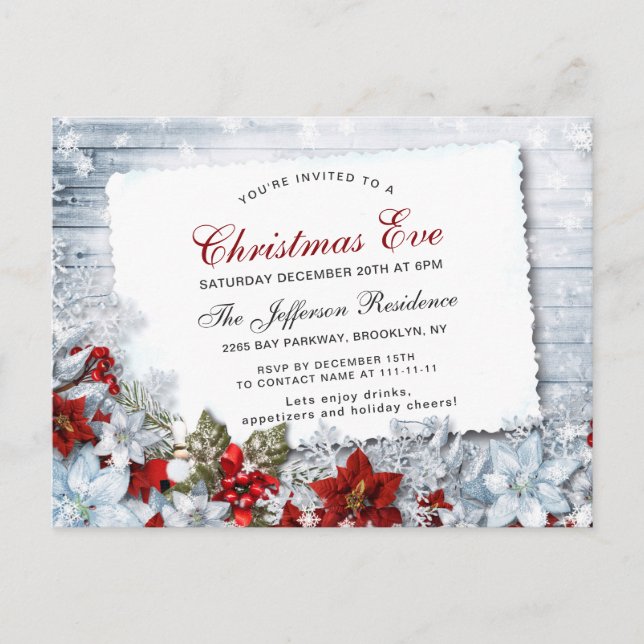 Invitation pour la veille de Noël des Fêtes de la  (Devant)