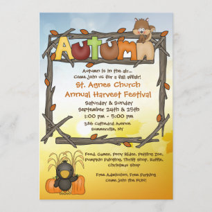 Invitation pour l'affaire d'automne