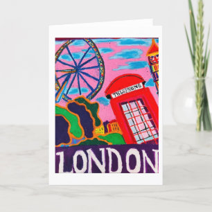 Invitation Pour l'amour de Londres Carte<Blank Inside>