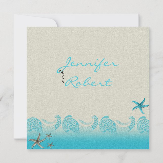 Invitation pour l'anniversaire au bord de la mer a (Devant)