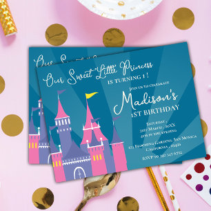 Invitation pour l'anniversaire de la douce princes