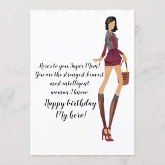 Invitation Pour l'anniversaire de la maman