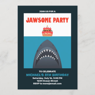 Invitation pour l'anniversaire de l'Cool Funny Sha