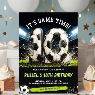 Invitation pour l'anniversaire des 10 ans à double
