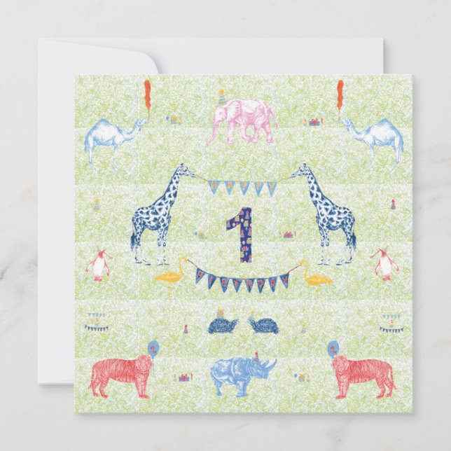 Invitation pour l'anniversaire d'un animal (Devant)