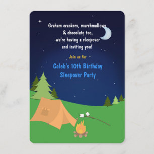 Invitation pour l'anniversaire d'un garçon avec nu
