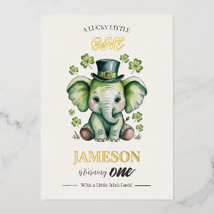 Invitation pour le 1er anniversaire Carte en feu