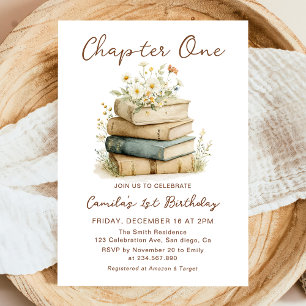 Invitation pour le 1er anniversaire Chapitre Un Li