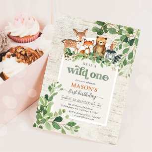 Invitation pour le 1er anniversaire d'animaux de l