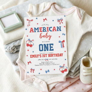 Invitation pour le 1er anniversaire de bébé tout a