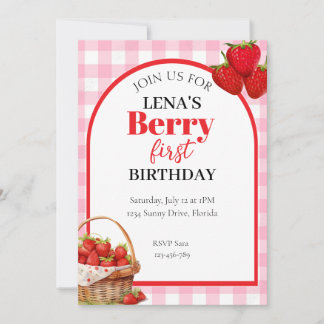 Invitation pour le 1er anniversaire de Berry aux f