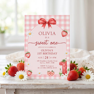 Invitation pour le 1er anniversaire de Bow Berry S