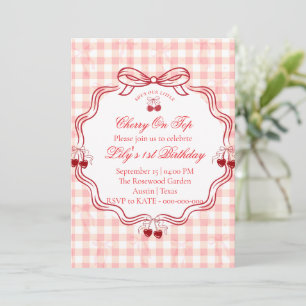 Invitation pour le 1er anniversaire de Cerise Ru