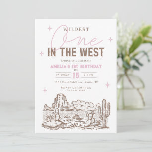 Invitation pour le 1er anniversaire de Cowgirl Wil