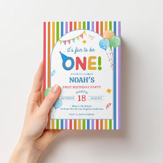 Invitation pour le 1er anniversaire de Fun to Be O