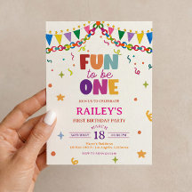 Invitation pour le 1er anniversaire de Fun to Be O