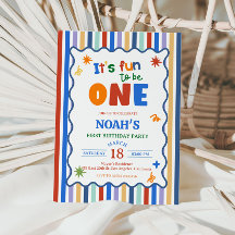 Invitation pour le 1er anniversaire de Fun to Be O