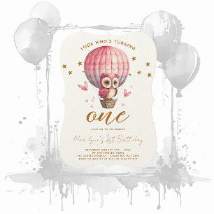 Invitation pour le 1er anniversaire de la chouette