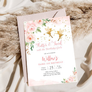 Invitation pour le 1er anniversaire de la fée