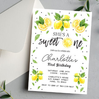 Invitation pour le 1er anniversaire de Lemon | Car