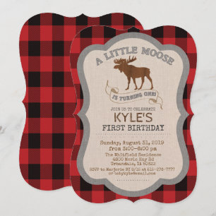 Invitation pour le 1er anniversaire de Moose Boy