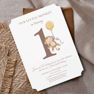 Invitation pour le 1er anniversaire de notre petit