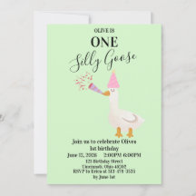 Invitation pour le 1er anniversaire de One Silly G