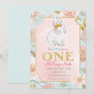 Invitation pour le 1er anniversaire de Some Bunny