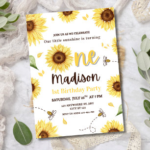 Invitation pour le 1er anniversaire de Tournesol, 