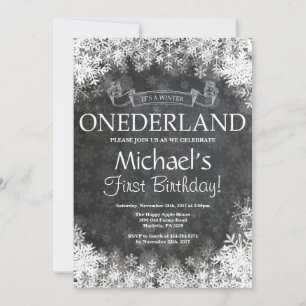 Invitation pour le 1er anniversaire de Winter Oned